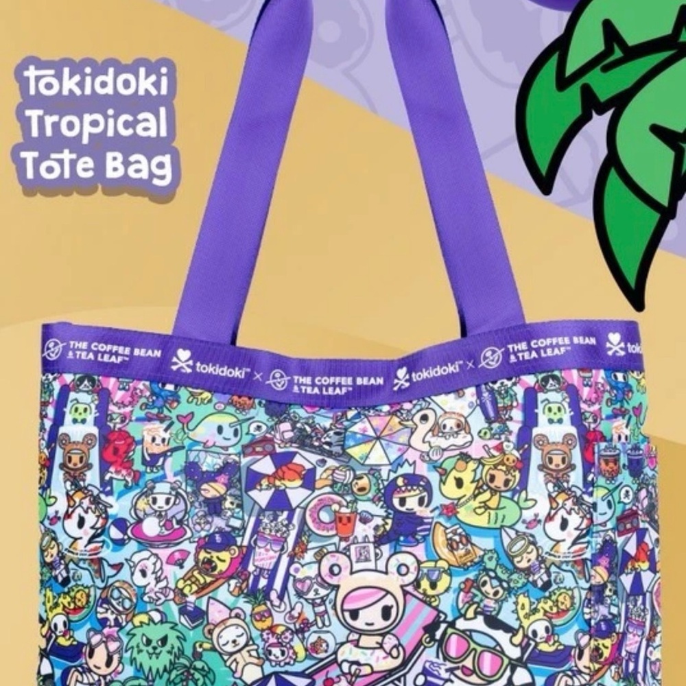 Tokidoki Rare Colorful Tote Bag - Purple Coffee Bean